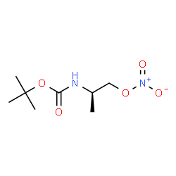 Carbamic acid, [(1R)-1-methyl-2-(nitrooxy)ethyl]-, 1,1-dimethylethyl ester (9CI) Structure