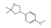 4-(4-methoxyphenyl)-2,2-dimethyloxolane Structure