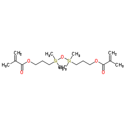 双-3-甲基丙烯基氧丙基化四甲基二硅氧烷结构式