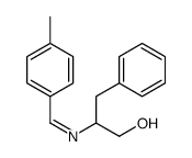 2-[(4-methylphenyl)methylideneamino]-3-phenylpropan-1-ol结构式