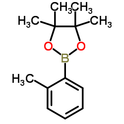 4,4,5,5-四甲基-2-(邻甲苯基)-1,3,2-二氧环戊硼烷结构式