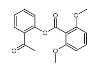 2-acetylphenyl 2,6-dimethoxybenzoate Structure