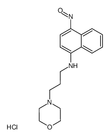 1-<3-(4-Nitroso-1-naphthylamino)-propyl>-morpholin-dihydrochlorid结构式