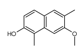 7-methoxy-1,6-dimethylnaphthalene-2-ol Structure