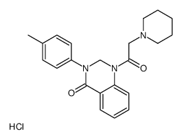 3-(4-methylphenyl)-1-(2-piperidin-1-ylacetyl)-2H-quinazolin-4-one,hydrochloride Structure