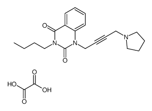 3-butyl-1-(4-pyrrolidin-1-ylbut-2-ynyl)quinazoline-2,4-dione,oxalic acid结构式