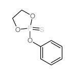 1,3,2-Dioxaphospholane,2-phenoxy-, 2-sulfide结构式