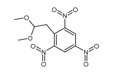 1-(2,2-dimethoxy)ethyl-2,4,6-trinitrobenzene结构式