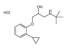 1-(tert-butylamino)-3-(2-cyclopropylphenoxy)propan-2-ol,hydrochloride Structure