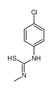 1-(4-chlorophenyl)-3-methylthiourea结构式