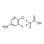 3-氨基-6-氯-5-氟吡啶三氟乙酸盐结构式