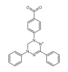 1-(4-Nitro-phenyl)-3,5-diphenyl-verdazyl () Structure