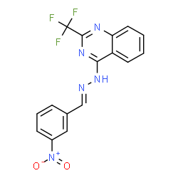 3-NITROBENZENECARBALDEHYDE N-[2-(TRIFLUOROMETHYL)-4-QUINAZOLINYL]HYDRAZONE picture