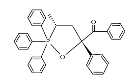 5c-benzoyl-3r-methyl-2,2,2,5t-tetraphenyl-2λ5-[1,2]oxaphospholane Structure