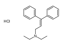 3,3-diphenylprop-2-enyl(diethyl)azanium,chloride Structure