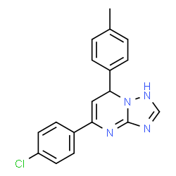 5-(4-chlorophenyl)-7-(4-methylphenyl)-4,7-dihydro[1,2,4]triazolo[1,5-a]pyrimidine结构式