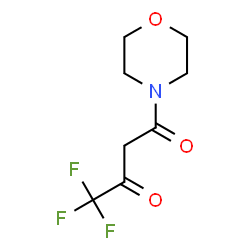 4,4,4-trifluoro-1-morpholino-1,3-butanedione结构式