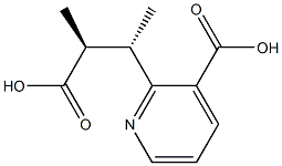 (αS,βS)-3-Carboxy-α,β-dimethyl-2-pyridinepropionic acid结构式