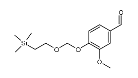 3-methoxy-4-((2-(trimethylsilyl)ethoxy)methoxy)benzaldehyde Structure