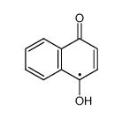 1,4-naphthosemiquinone radical Structure