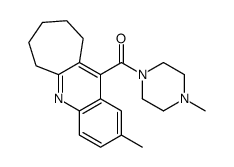 (4-methylpiperazin-1-yl)-(2-methyl-7,8,9,10-tetrahydro-6H-cyclohepta[b]quinolin-11-yl)methanone Structure