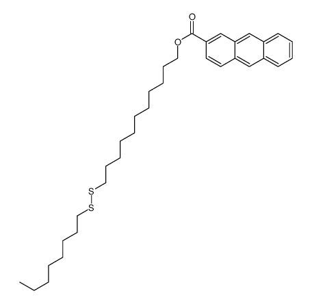 11-(octyldisulfanyl)undecyl anthracene-2-carboxylate Structure