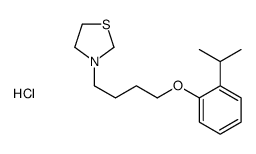 3-(4-(o-Isopropylphenoxy)butyl)thiazolidine hydrochloride结构式