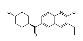 (2-chloro-3-ethylquinolin-6-yl)((1r,4r)-4-methoxycyclohexyl)methanone Structure