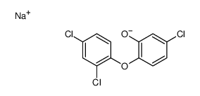 sodium 5-chloro-2-(2,4-dichlorophenoxy)phenolate structure