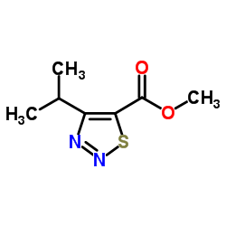 Methyl 4-isopropyl-1,2,3-thiadiazole-5-carboxylate Structure