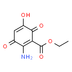 1,4-Cyclohexadiene-1-carboxylic acid, 2-amino-5-hydroxy-3,6-dioxo-, ethyl ester (9CI) structure