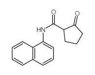 N-naphthalen-1-yl-2-oxo-cyclopentane-1-carboxamide结构式