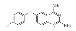 2,4-Quinazolinediamine,6-[(4-chlorophenyl)thio]-结构式