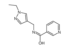 3-Pyridinecarboxamide,N-[(1-ethyl-1H-pyrazol-4-yl)methyl]-(9CI) Structure