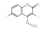 3,6-dichloro-4-methoxy-chromen-2-one structure