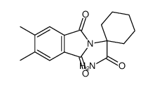 1-(5,6-Dimethyl-1,3-dioxo-1,3-dihydro-isoindol-2-yl)-cyclohexanecarboxylic acid amide Structure