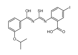 5-IODO-2-[[[[3-(1-METHYLETHOXY)BENZOYL]AMINO]THIOXOMETHYL]AMINO]-BENZOIC ACID结构式