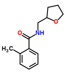 2-Methyl-N-(tetrahydro-2-furanylmethyl)benzamide结构式