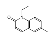 1-Ethyl-6-methyl-2(1H)-quinolinone结构式