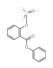 Benzoic acid,2-[(dichlorophosphinyl)oxy]-, phenyl ester Structure