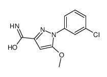 3-carbamoyl-1-(3-chlorophenyl)-5-methoxypyrazole结构式