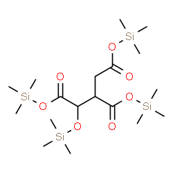 1-(Trimethylsiloxy)-1,2,3-propanetricarboxylic acid tris(trimethylsilyl) ester Structure