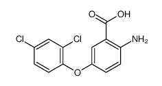 2-amino-5-(2,4-dichlorophenoxy)benzoic acid结构式