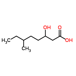 3-Hydroxy-6-methyloctanoic acid Structure