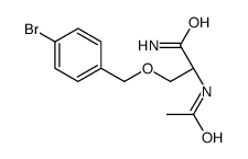 (2S)-2-acetamido-3-[(4-bromophenyl)methoxy]propanamide结构式