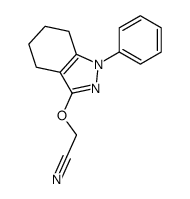 2-[(1-phenyl-4,5,6,7-tetrahydroindazol-3-yl)oxy]acetonitrile Structure