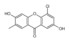 5-chloro-3,7-dihydroxy-2-methylxanthen-9-one Structure