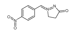 2-(4-nitrobenzylidene)-5-oxopyrazolidin-2-ium-1-ide结构式