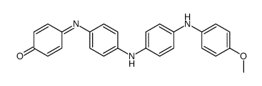 4-[[4-[[4-[(4-Methoxyphenyl)amino]phenyl]amino]phenyl]imino]-2,5-cyclohexadien-1-one structure