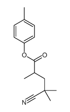 (4-methylphenyl) 4-cyano-2,4-dimethylpentanoate结构式